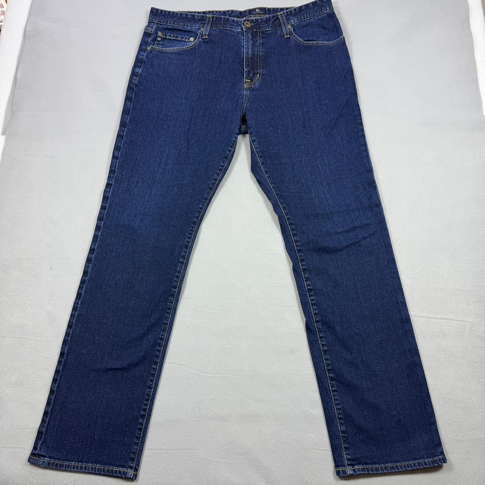 AG Adriano Goldschmied The Everett Slim Straight Jeans Dark Wash 36x32 1794LEDHG